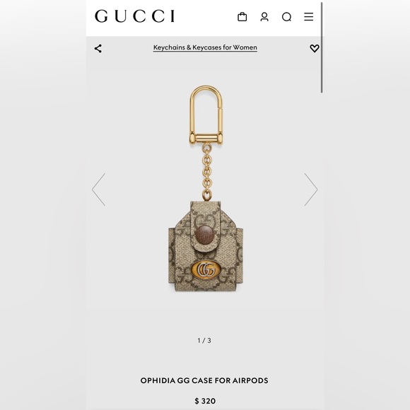 EUC GUCCI OPHIDIA GG APPLE AIRPODS CASE. AUTHENTIC - Picture 3 of 15